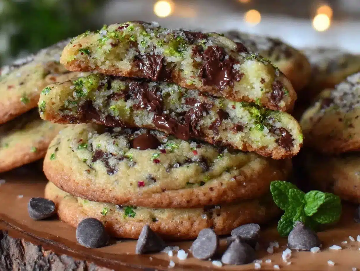 shamrock mint chocolate chip cookies preparation steps
