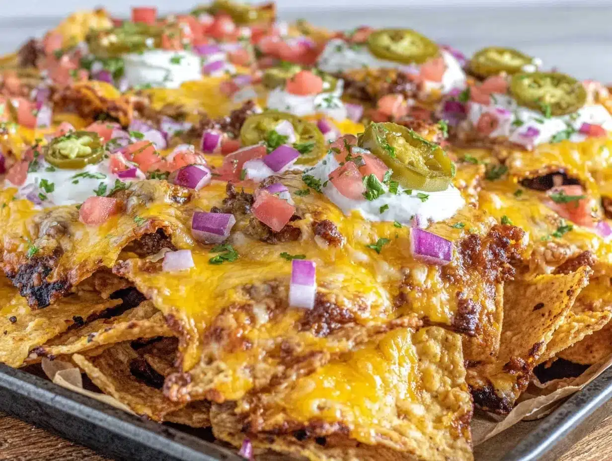 sheet pan nachos supreme preparation steps