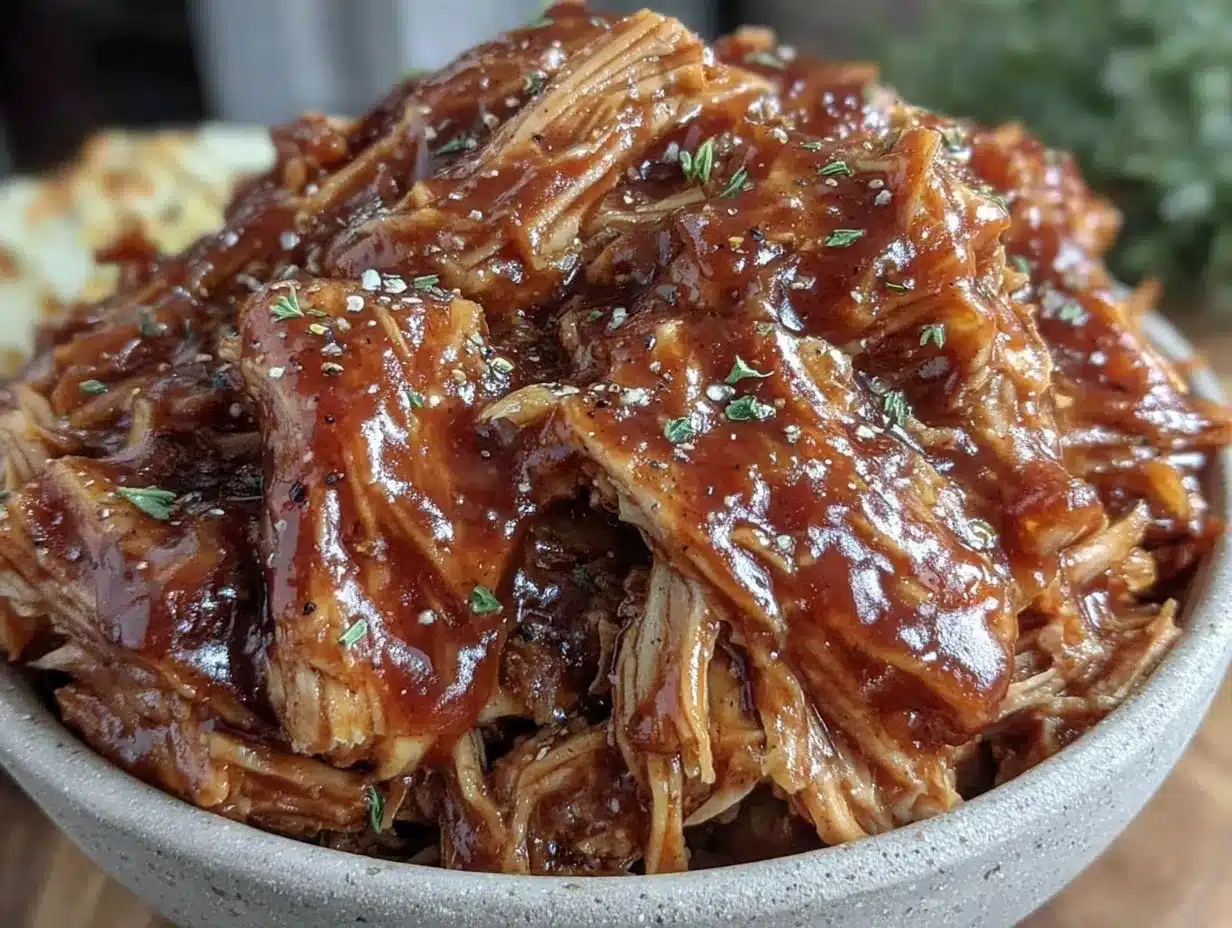 slow cooker BBQ chicken recipe preparation steps
