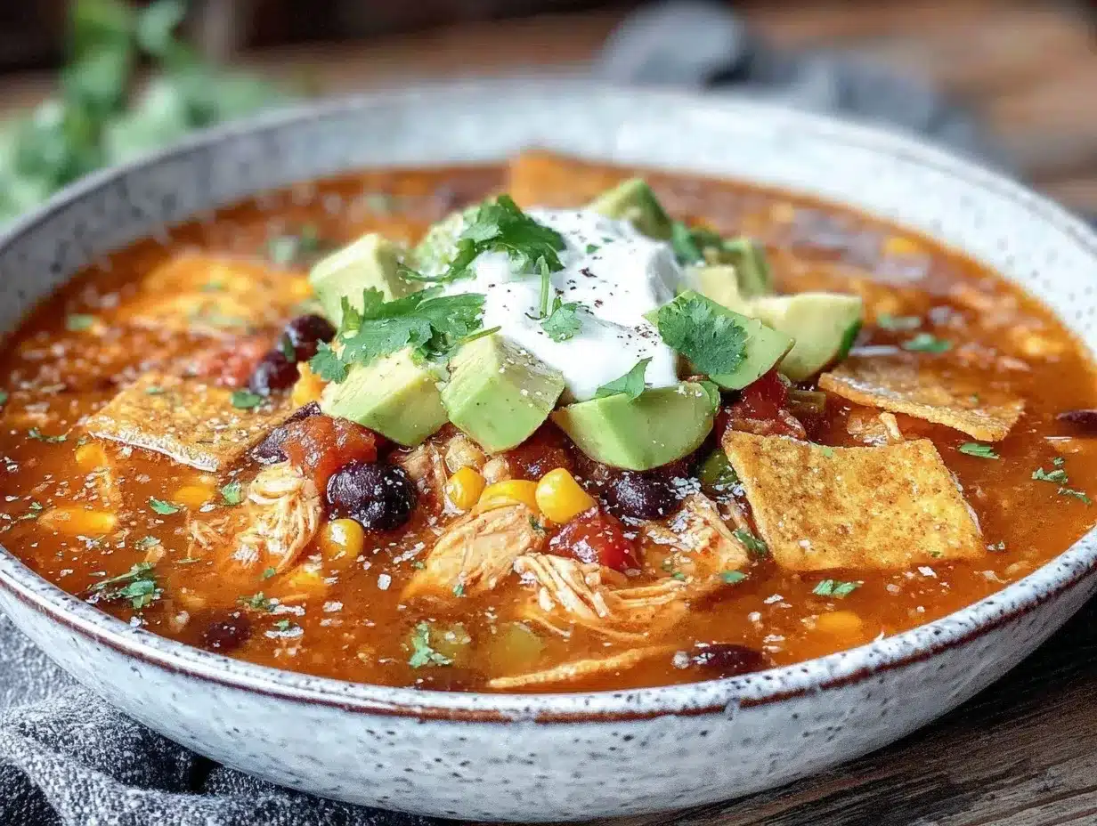 slow cooker chicken tortilla soup preparation steps