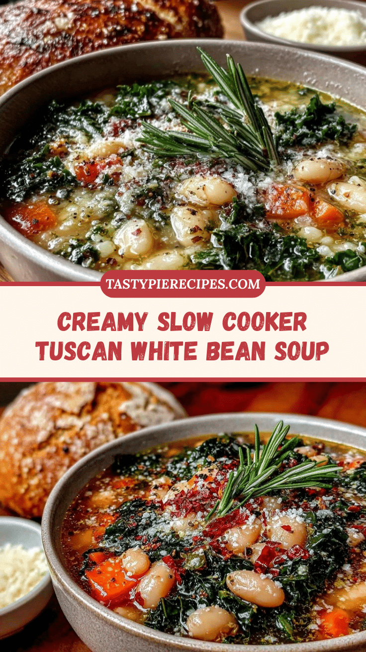 slow cooker tuscan white bean soup recipe