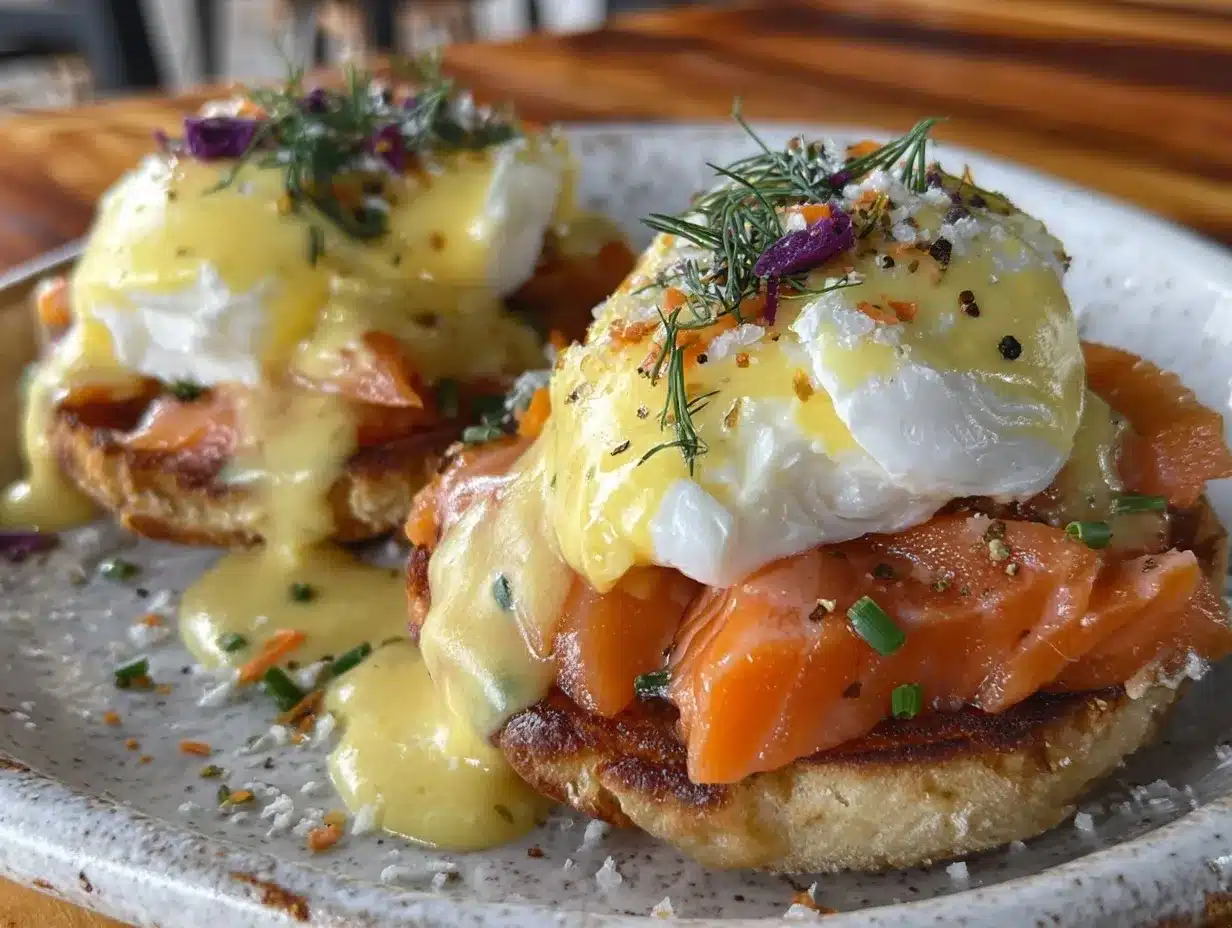 smoked salmon eggs benedict preparation steps