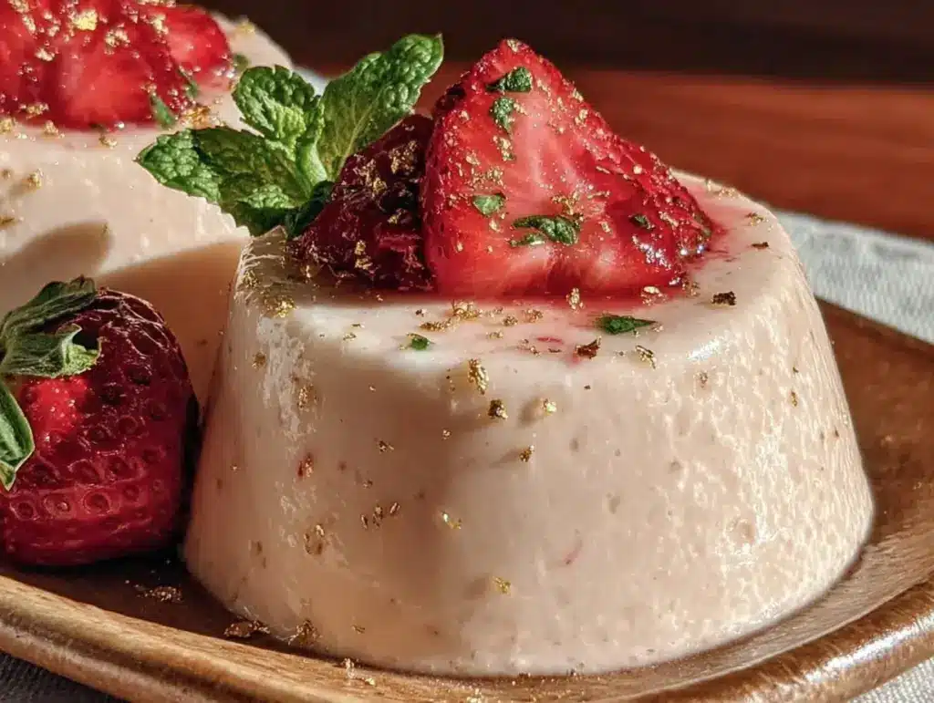 Strawberry Rose Panna Cotta - featured image