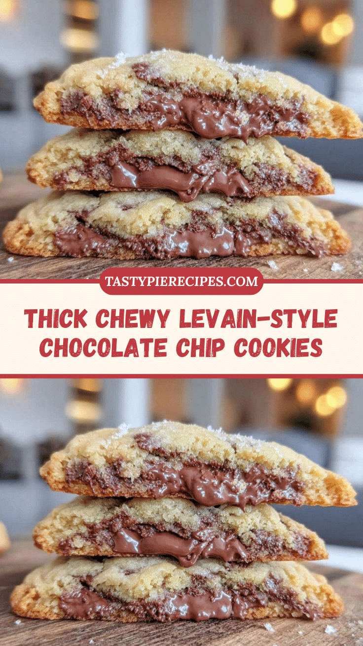 thick levain-style chewy chocolate chip cookies recipe