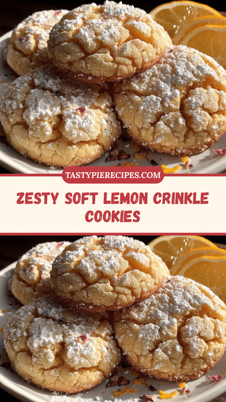zesty lemon crinkle cookies recipe