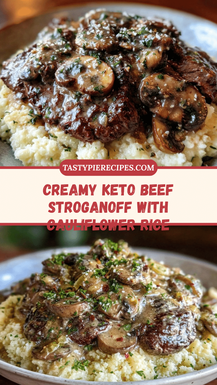 creamy keto beef stroganoff recipe