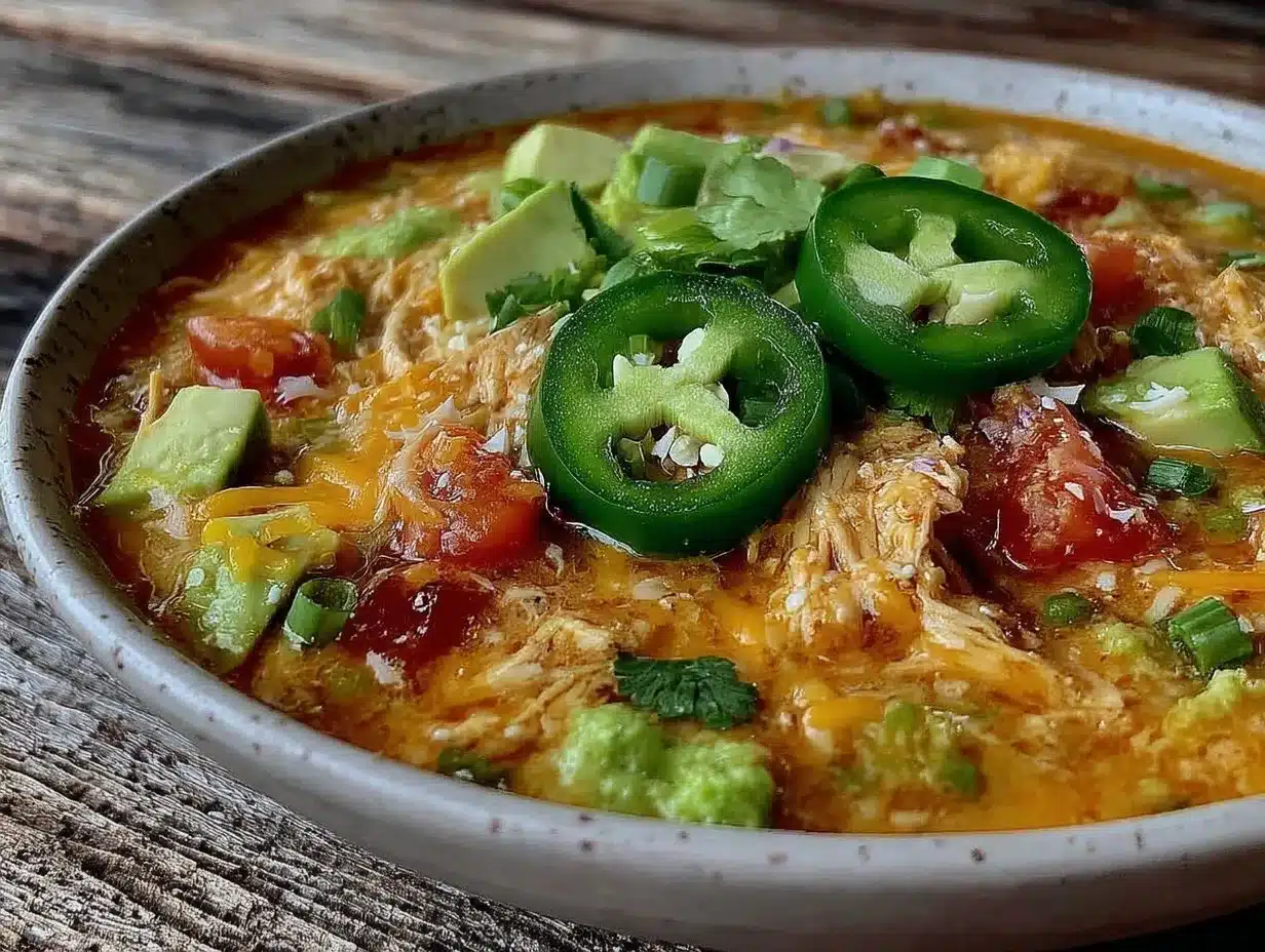 creamy keto chicken enchilada soup preparation steps