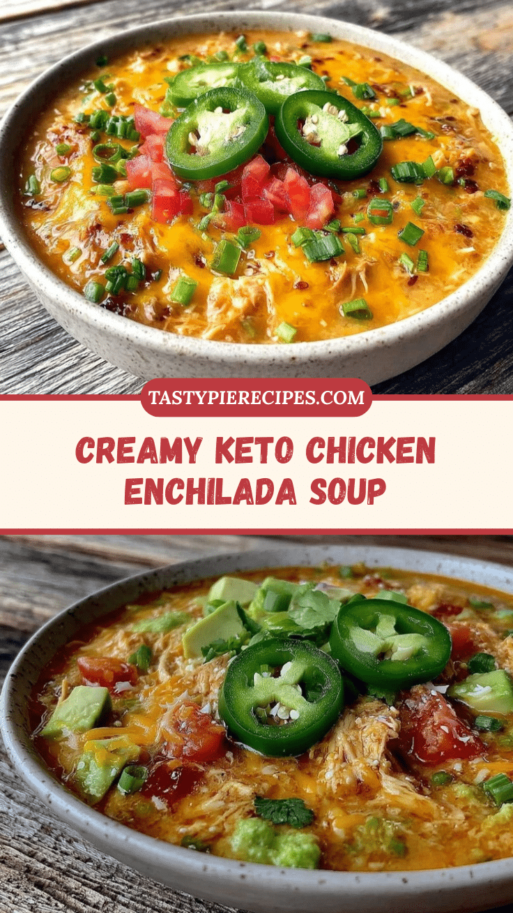 creamy keto chicken enchilada soup recipe