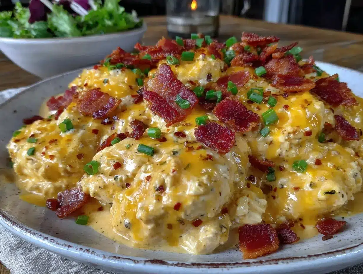 creamy keto crack chicken with bacon preparation steps