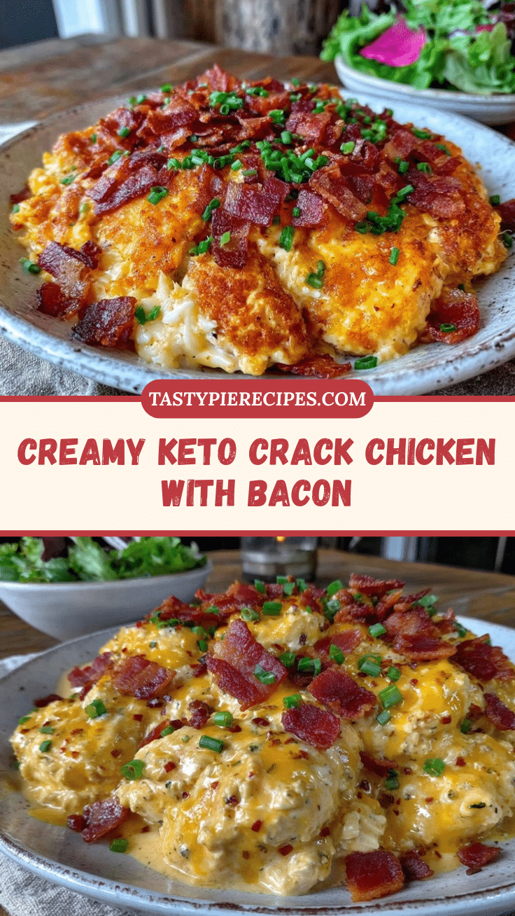 creamy keto crack chicken with bacon recipe