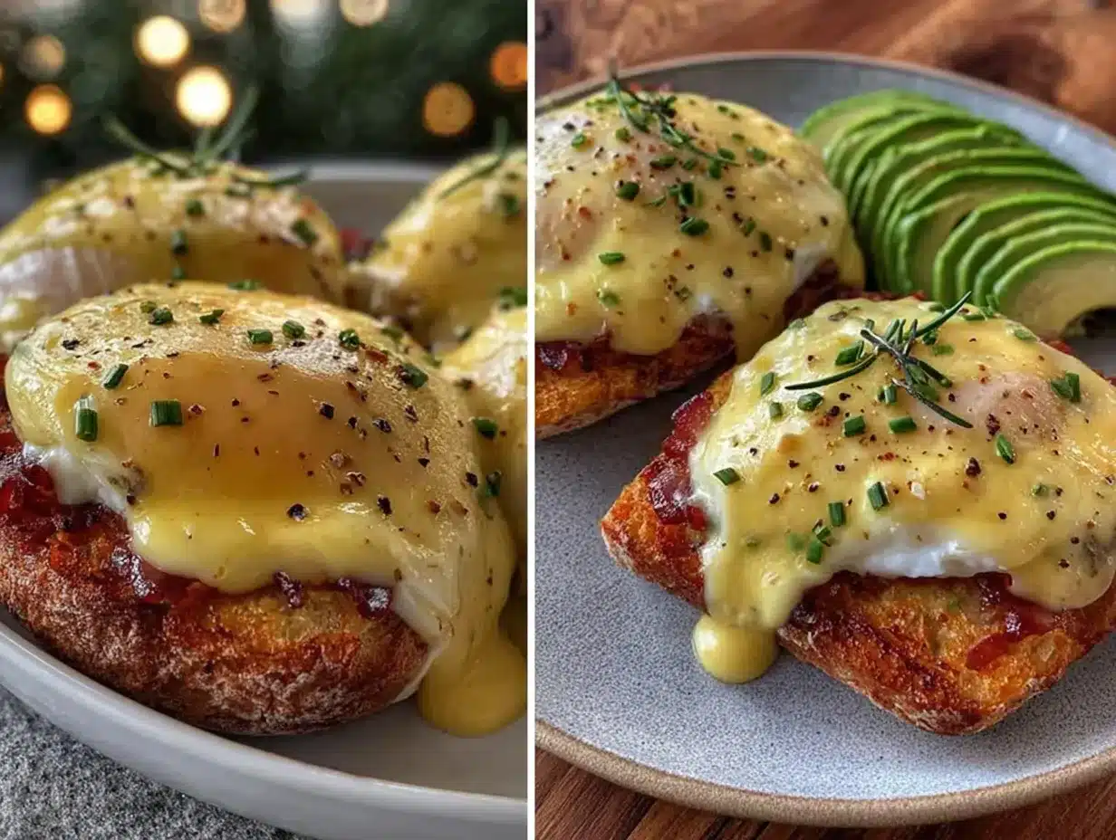 creamy keto eggs benedict preparation steps