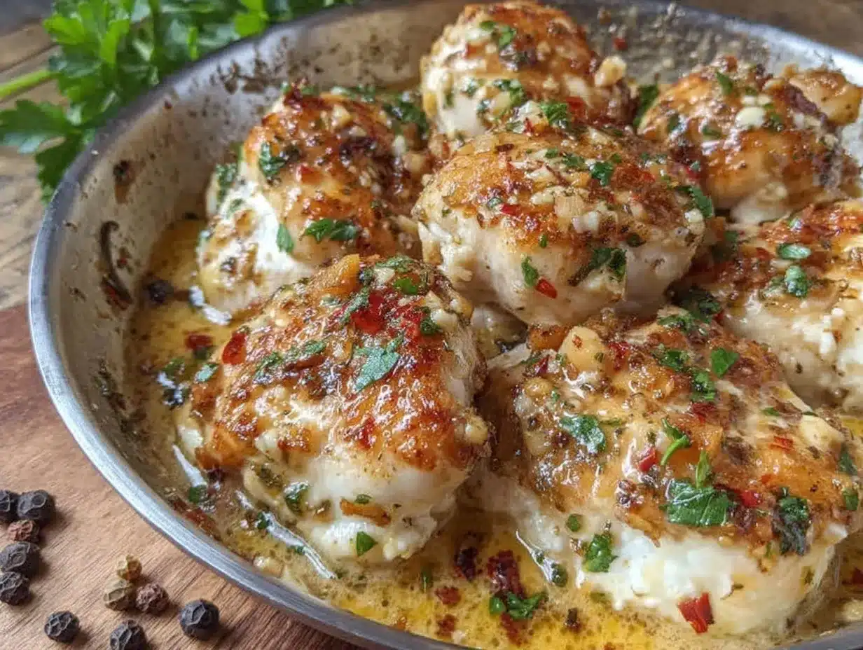 creamy keto garlic chicken preparation steps
