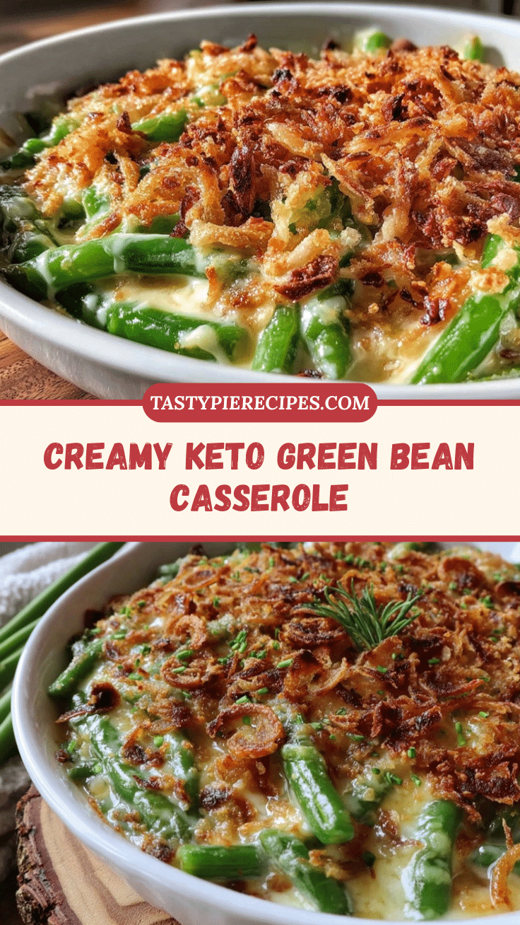 creamy keto green bean casserole recipe