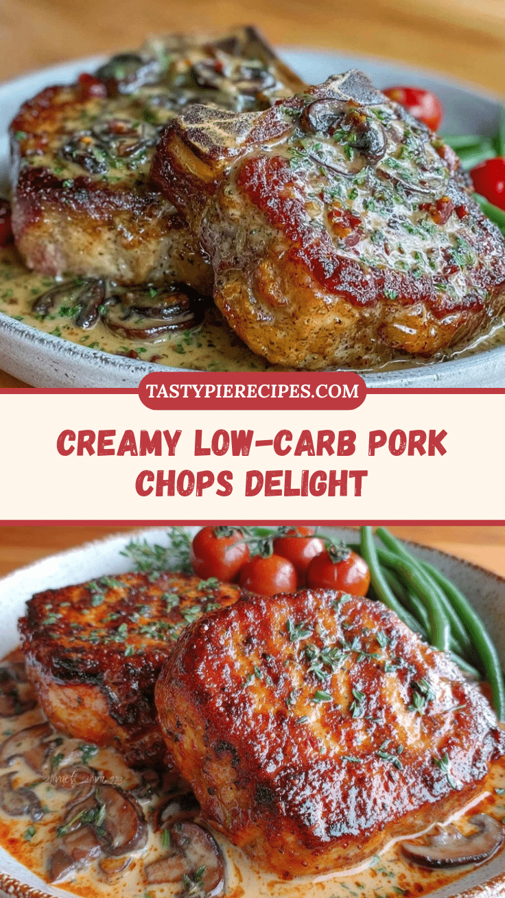 creamy low-carb pork chops recipe