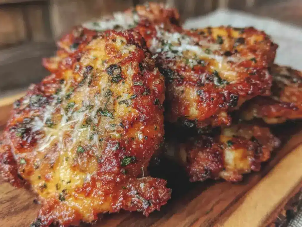 crispy garlic butter chicken thighs - featured image