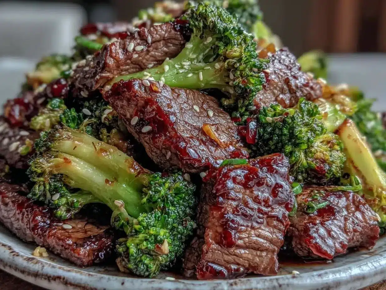 crispy keto beef and broccoli stir fry preparation steps