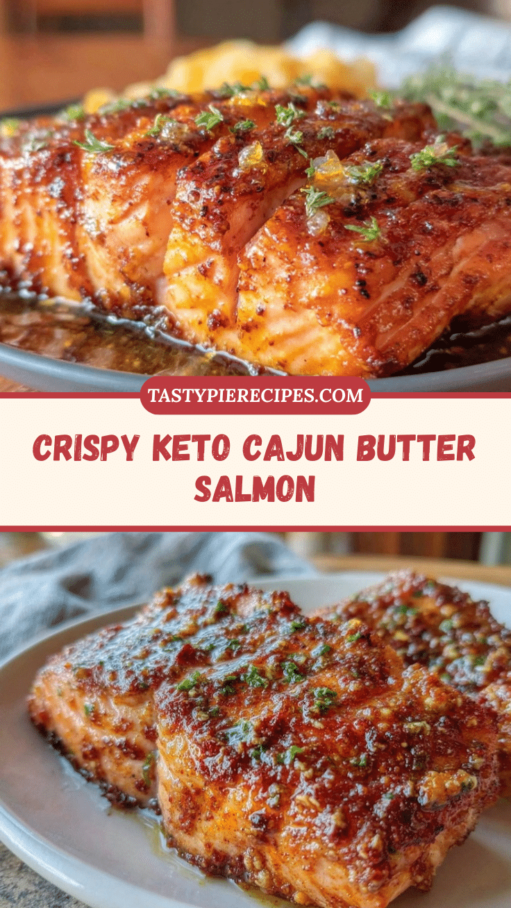 Crispy Keto Cajun Butter Salmon recipe