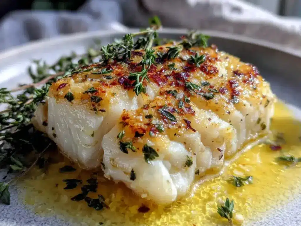 easy low-carb baked cod - featured image