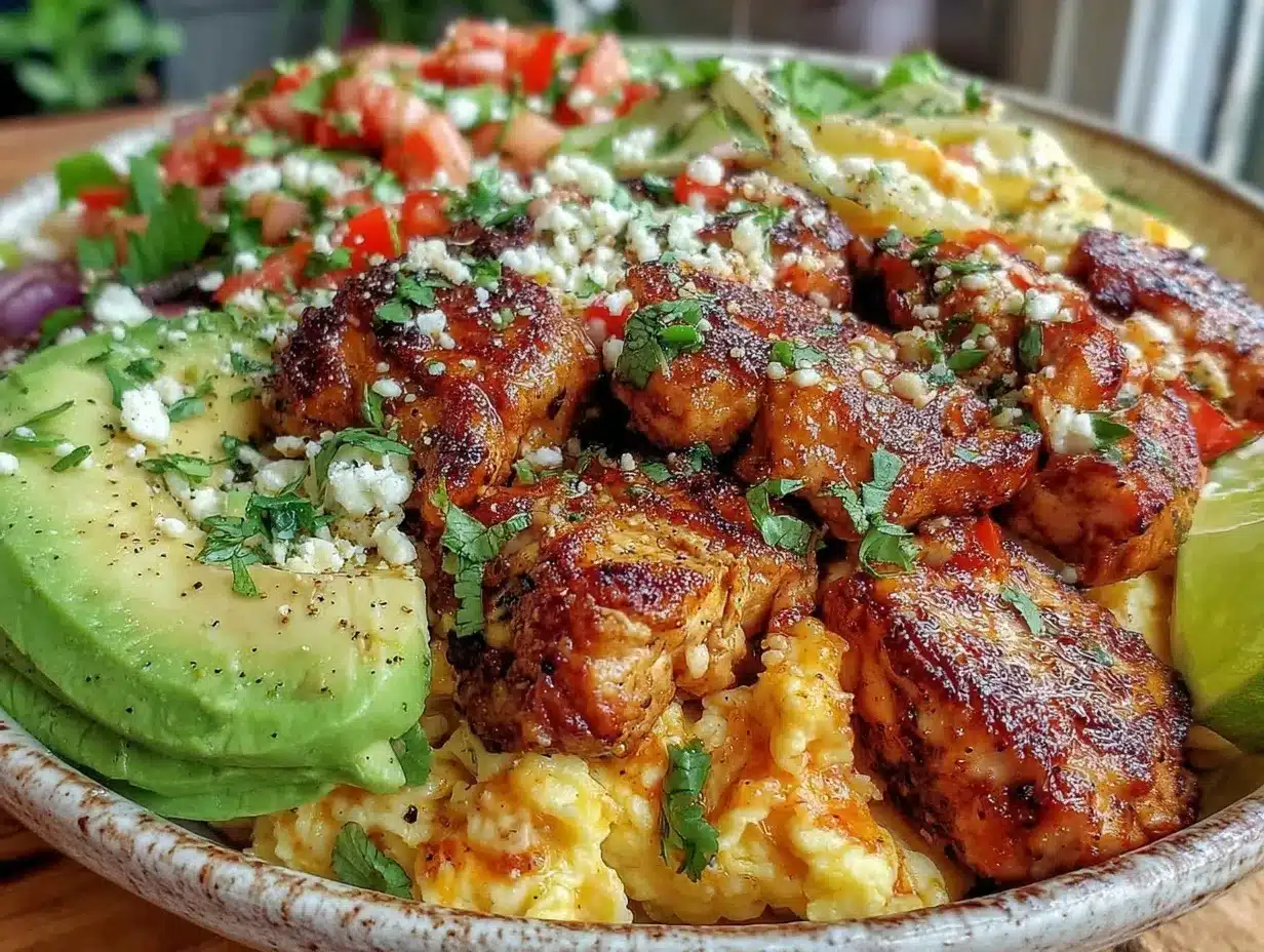easy low-carb breakfast burrito bowl preparation steps