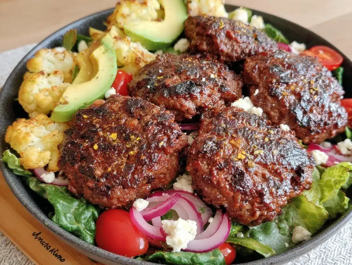 easy low-carb burger bowls preparation steps