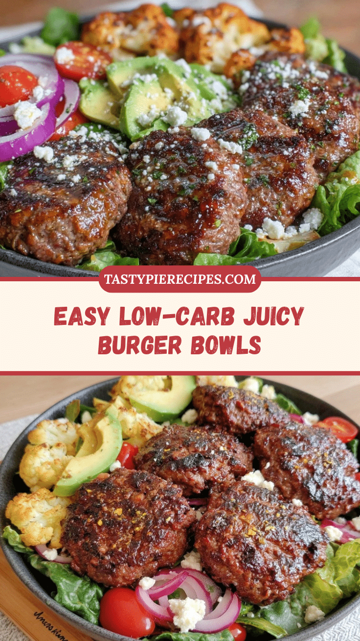 easy low-carb burger bowls recipe