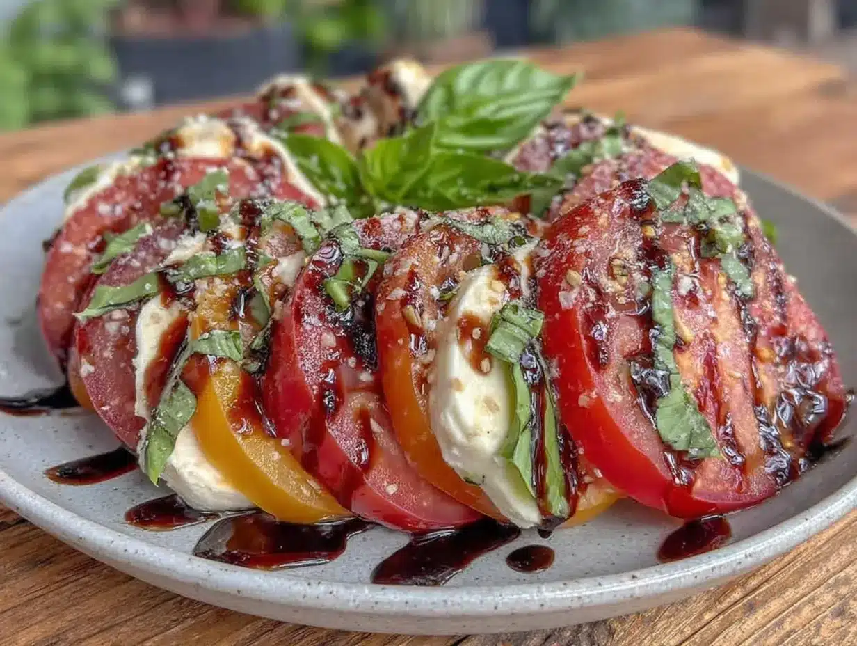 fresh keto caprese salad preparation steps