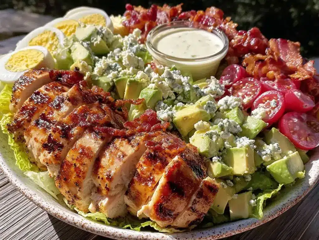 fresh low-carb Cobb salad - featured image