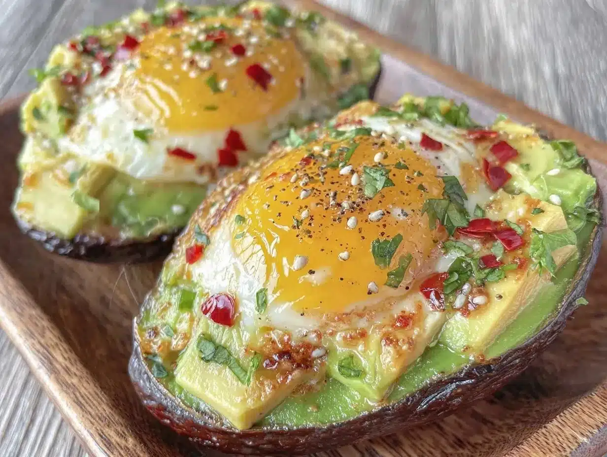 Healthy Keto Avocado Egg Boats preparation steps