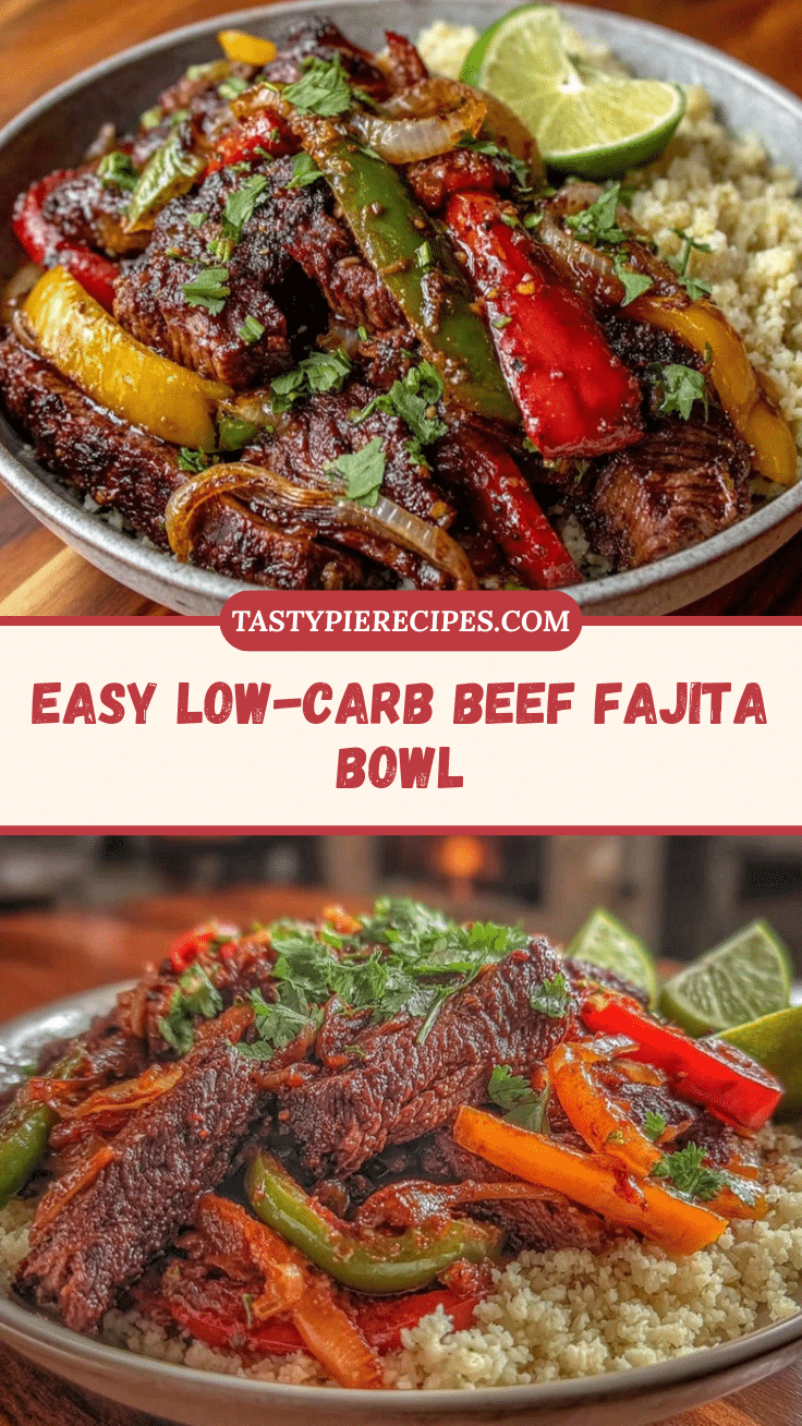 healthy low-carb beef fajita bowl recipe