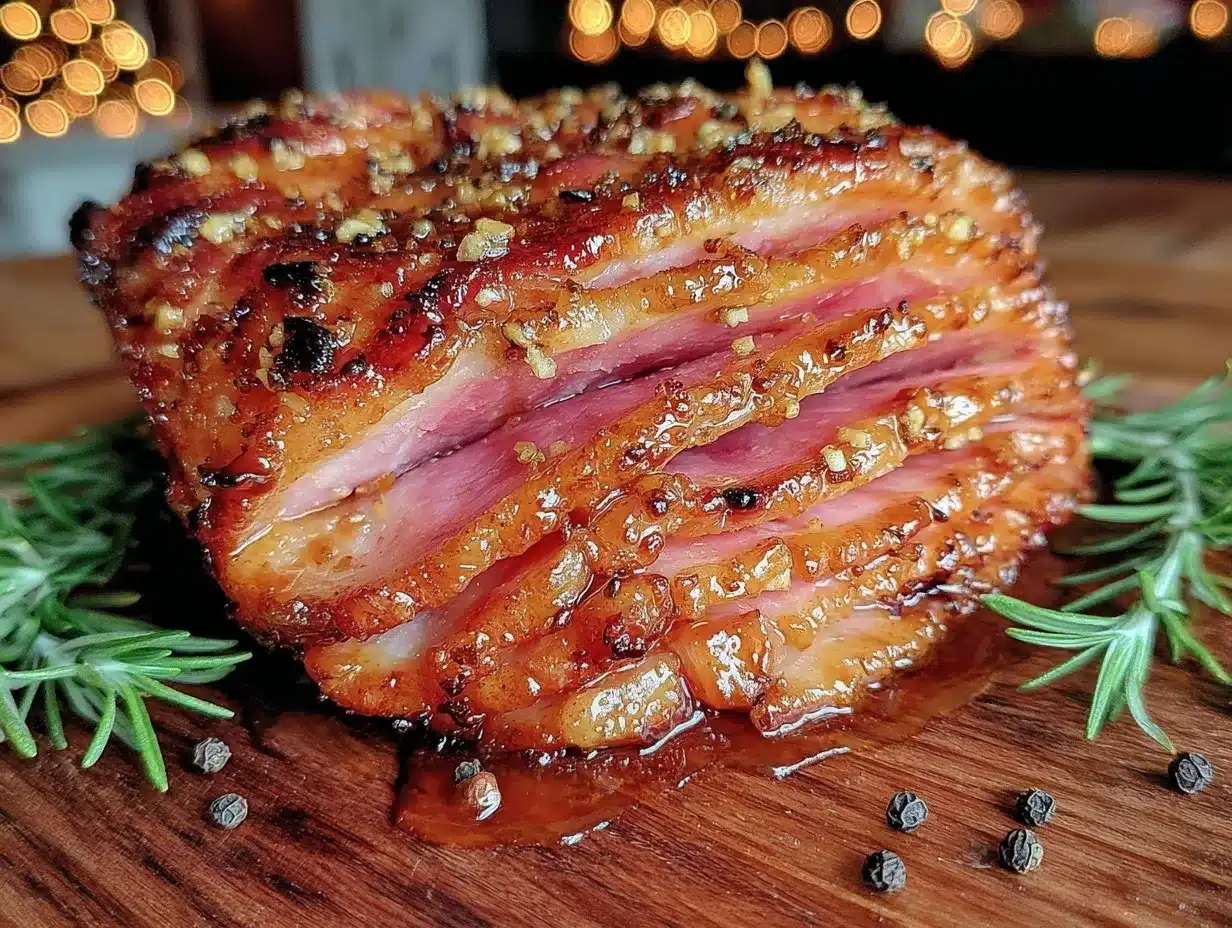 keto brown butter glazed ham preparation steps