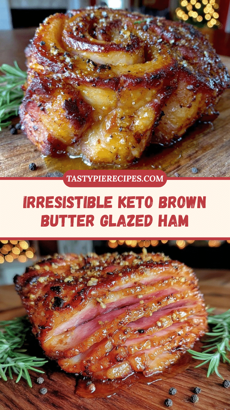 keto brown butter glazed ham recipe