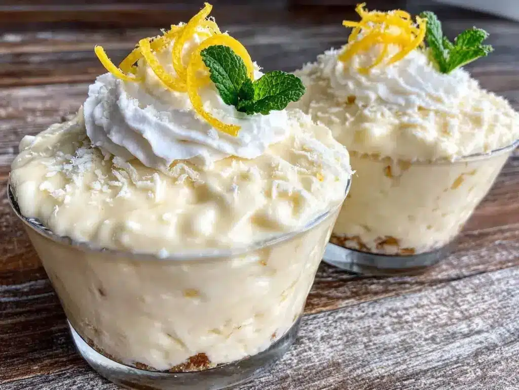 light sugar-free lemon cheesecake mousse - featured image