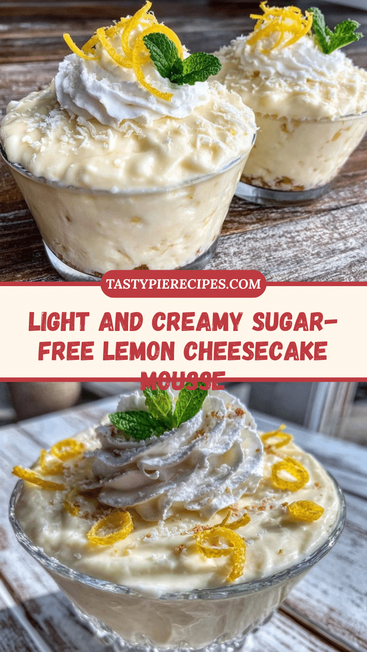 light sugar-free lemon cheesecake mousse recipe