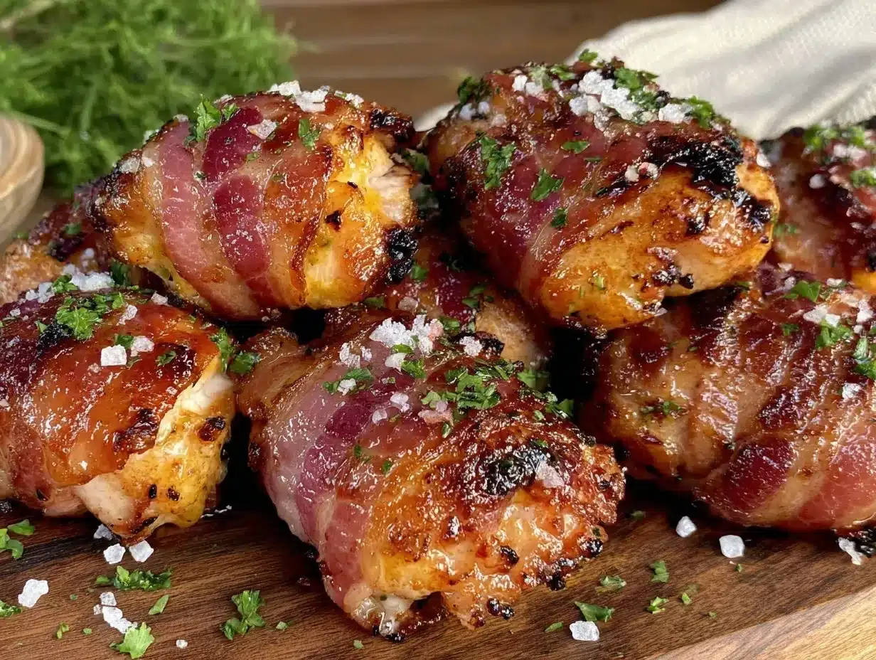 low-carb bacon-wrapped chicken bites preparation steps