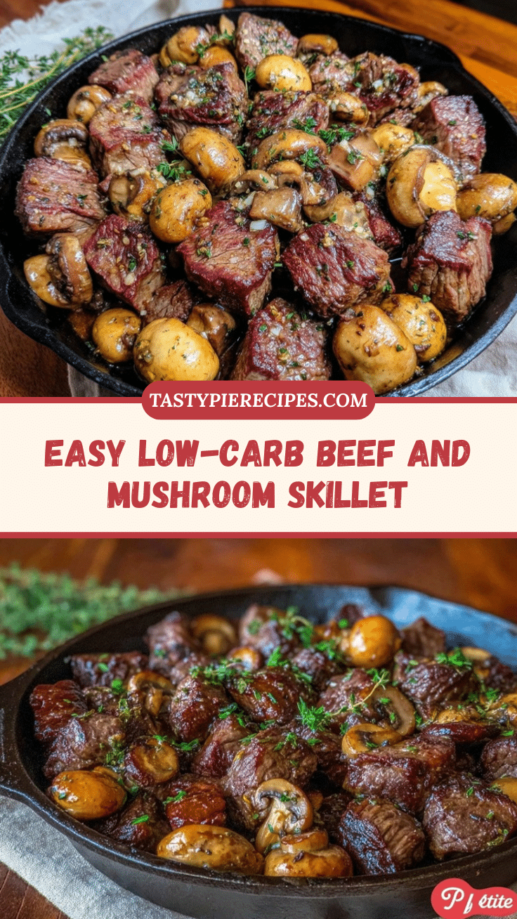 low-carb beef and mushroom skillet recipe