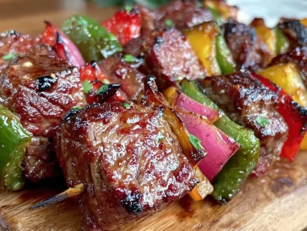 low-carb beef kabobs - featured image