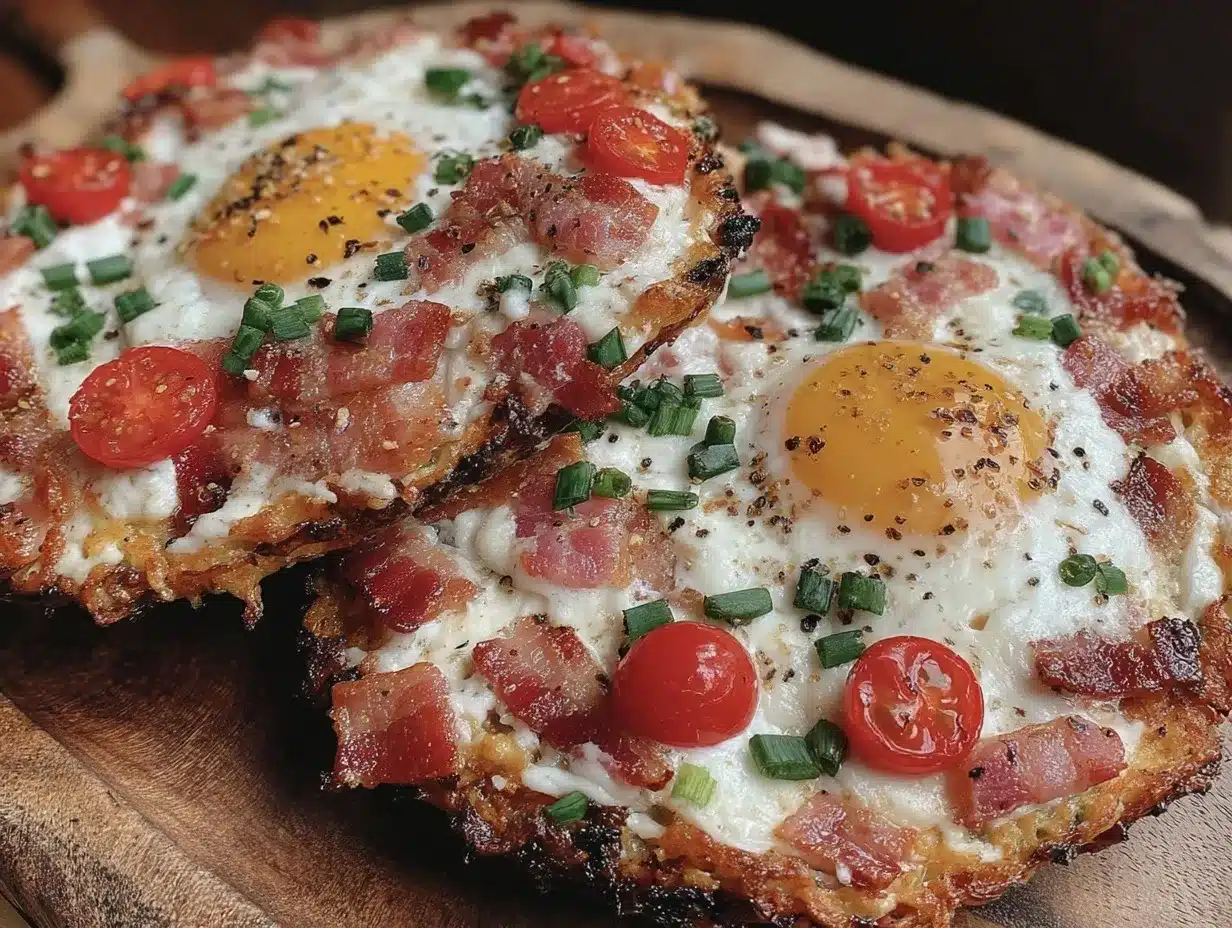 low carb breakfast pizza preparation steps