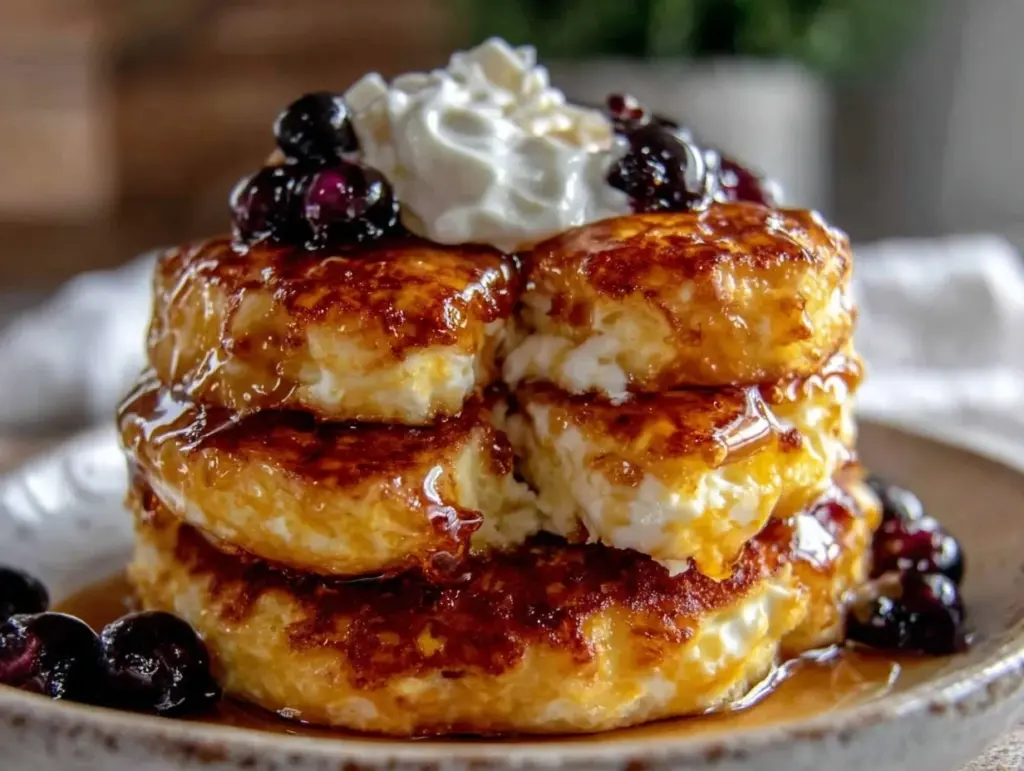 low-carb cream cheese pancakes - featured image
