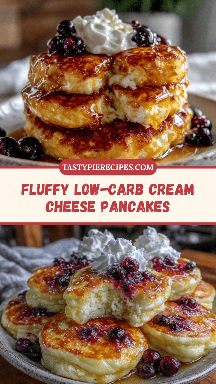 low-carb cream cheese pancakes recipe