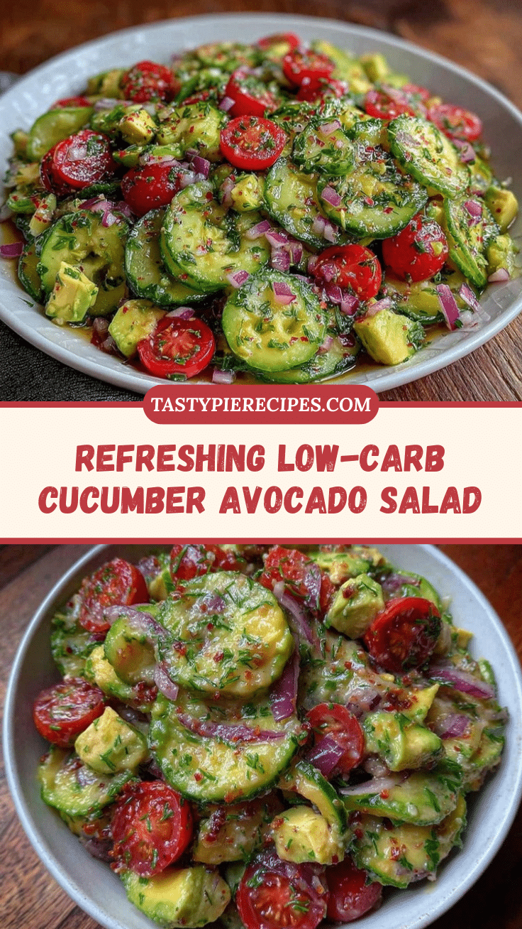 low-carb cucumber avocado salad recipe