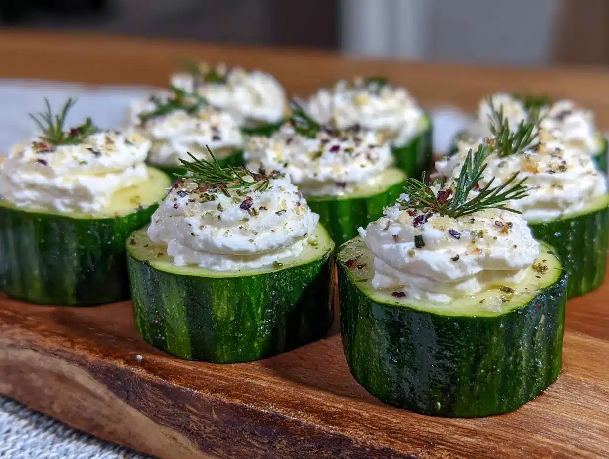 low carb cucumber bites preparation steps