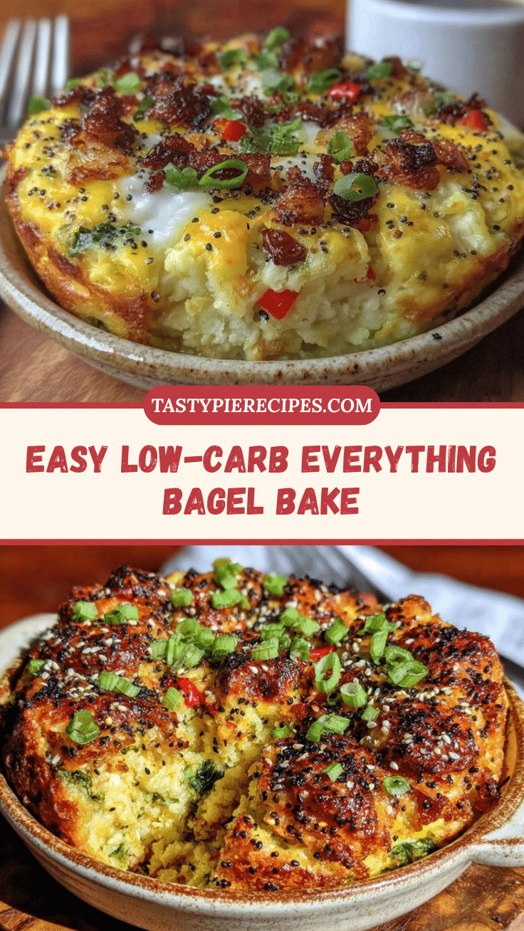 low carb everything bagel breakfast bake recipe