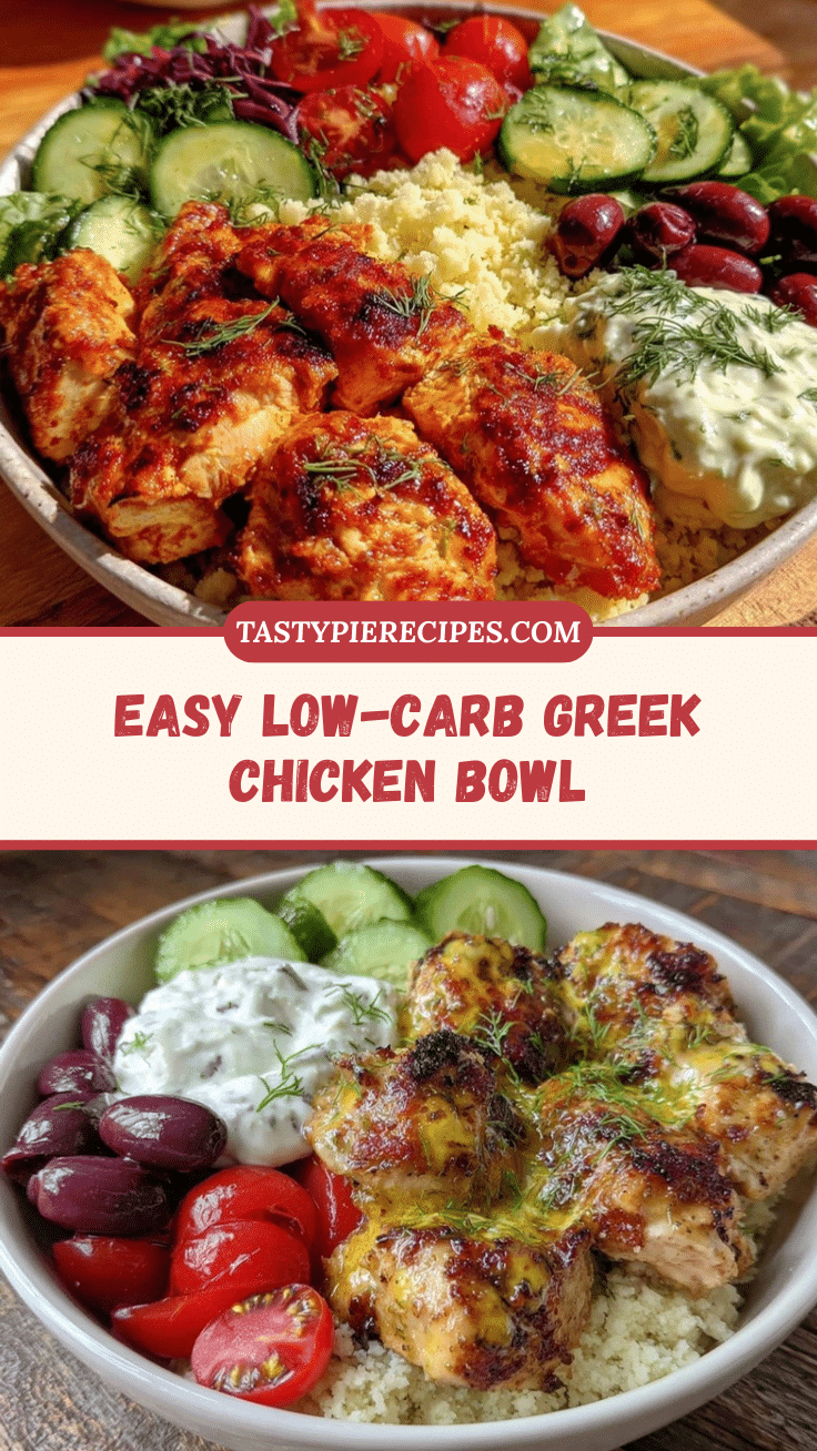 low-carb greek chicken bowl recipe