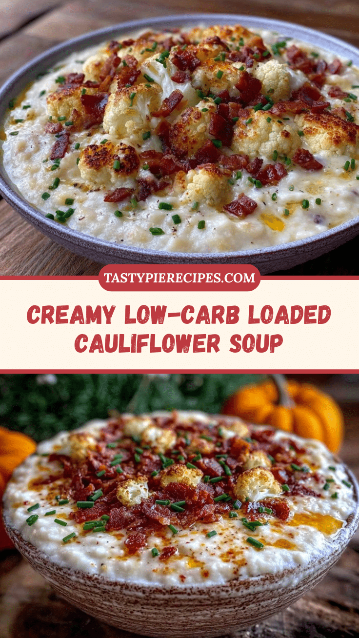 low carb loaded cauliflower soup recipe