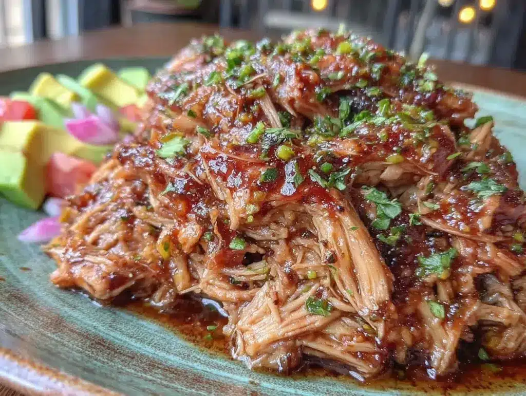 low-carb pulled chicken recipe - featured image