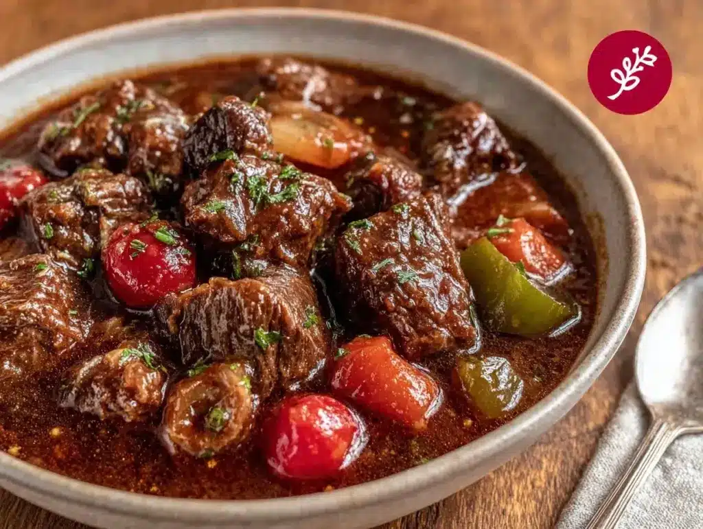 low-carb slow cooker beef stew - featured image