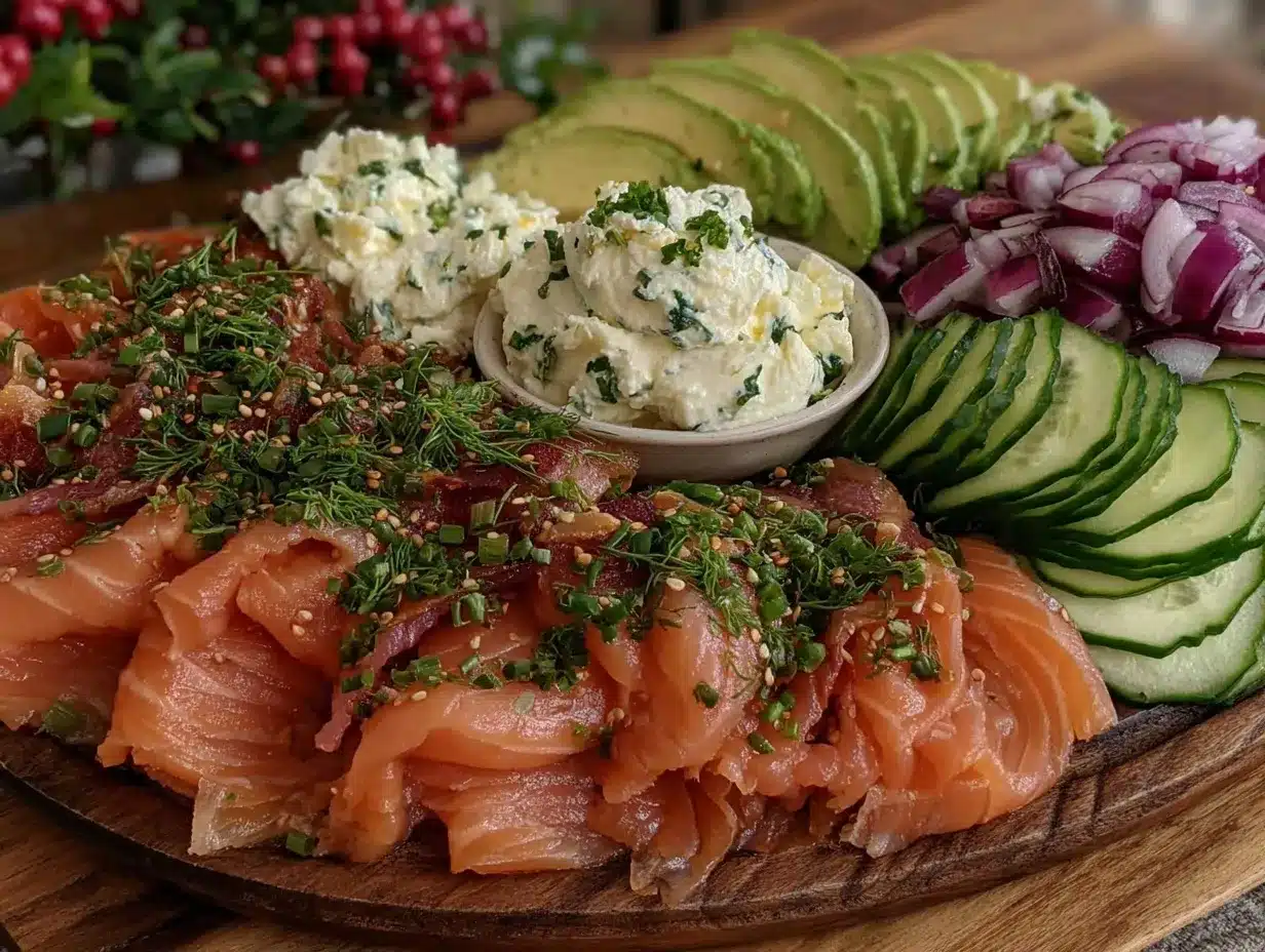 low-carb smoked salmon platter preparation steps