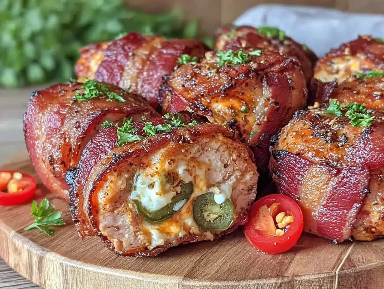 bacon-wrapped jalapeño popper chicken bites preparation steps