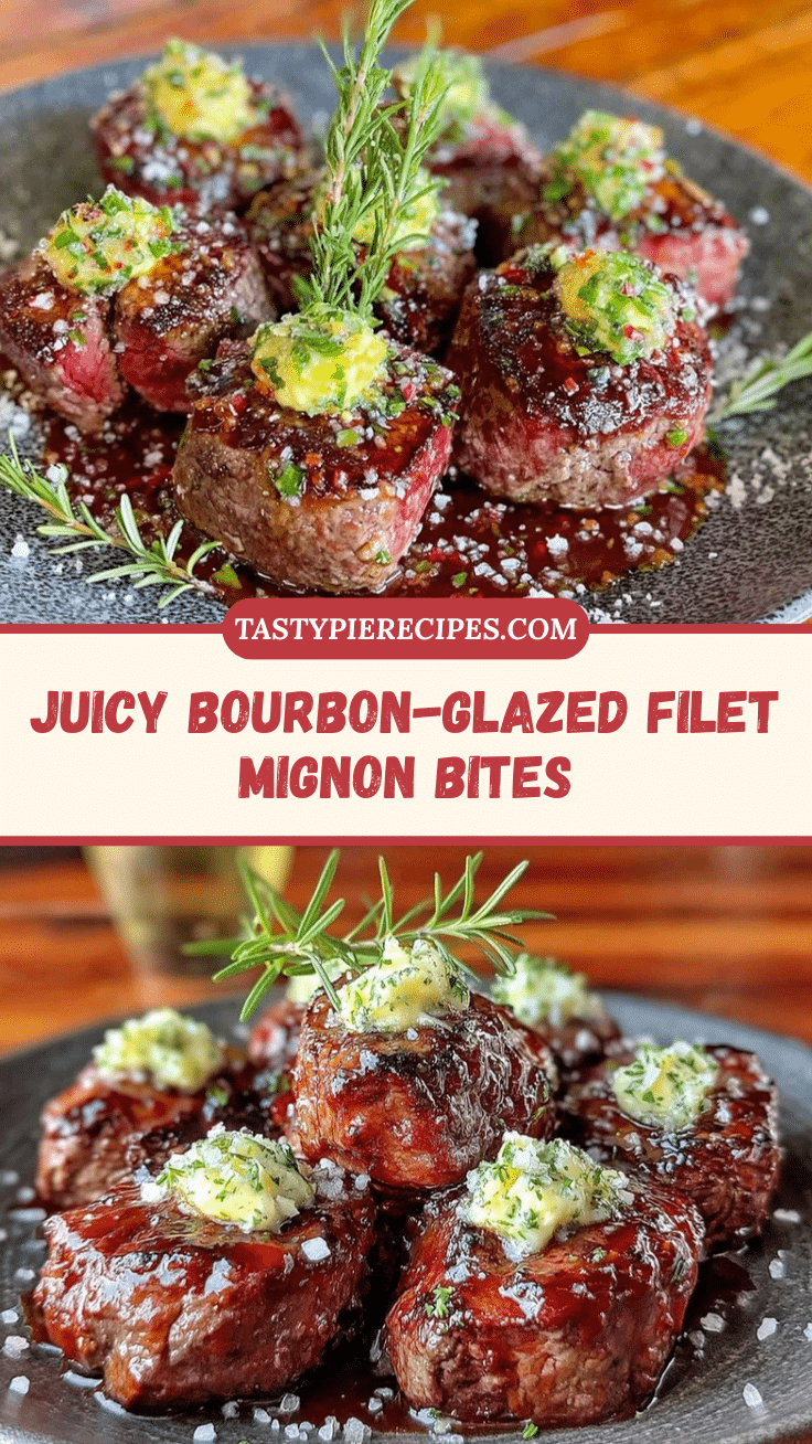 bourbon-glazed filet mignon bites recipe