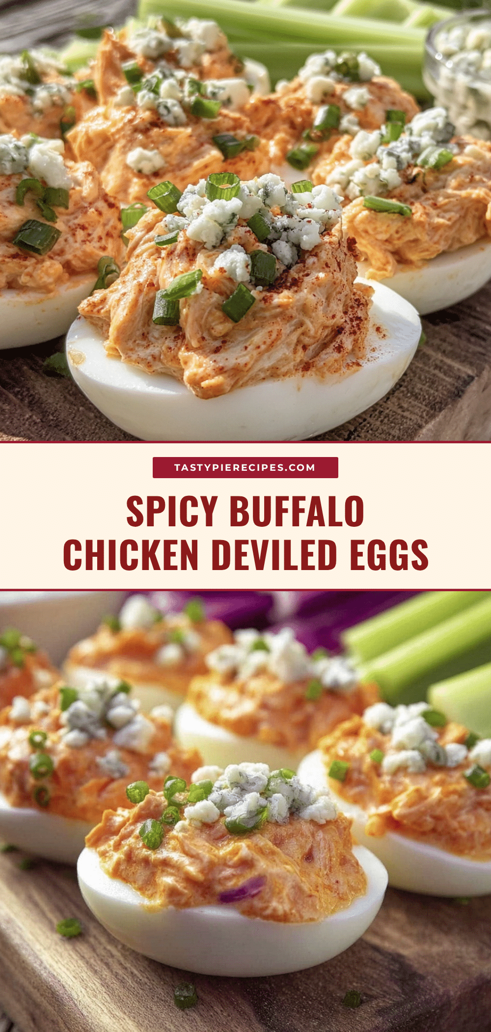 buffalo chicken deviled eggs recipe